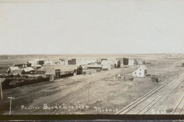Partial bird's eye view of Midale