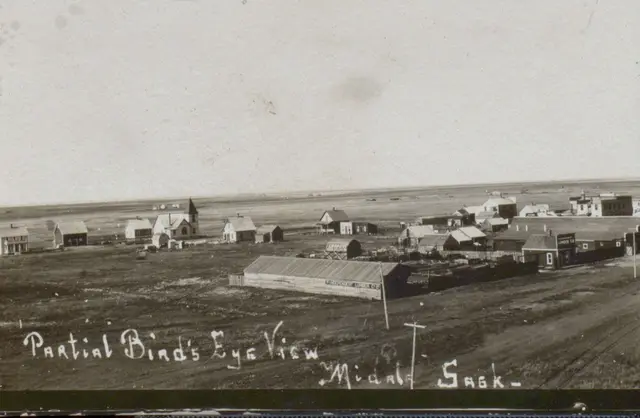Partial bird's eye view of Midale
